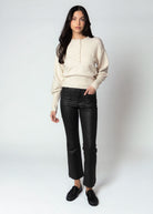 swatch_Matte Black kut from the kloth kelsey coated jean
