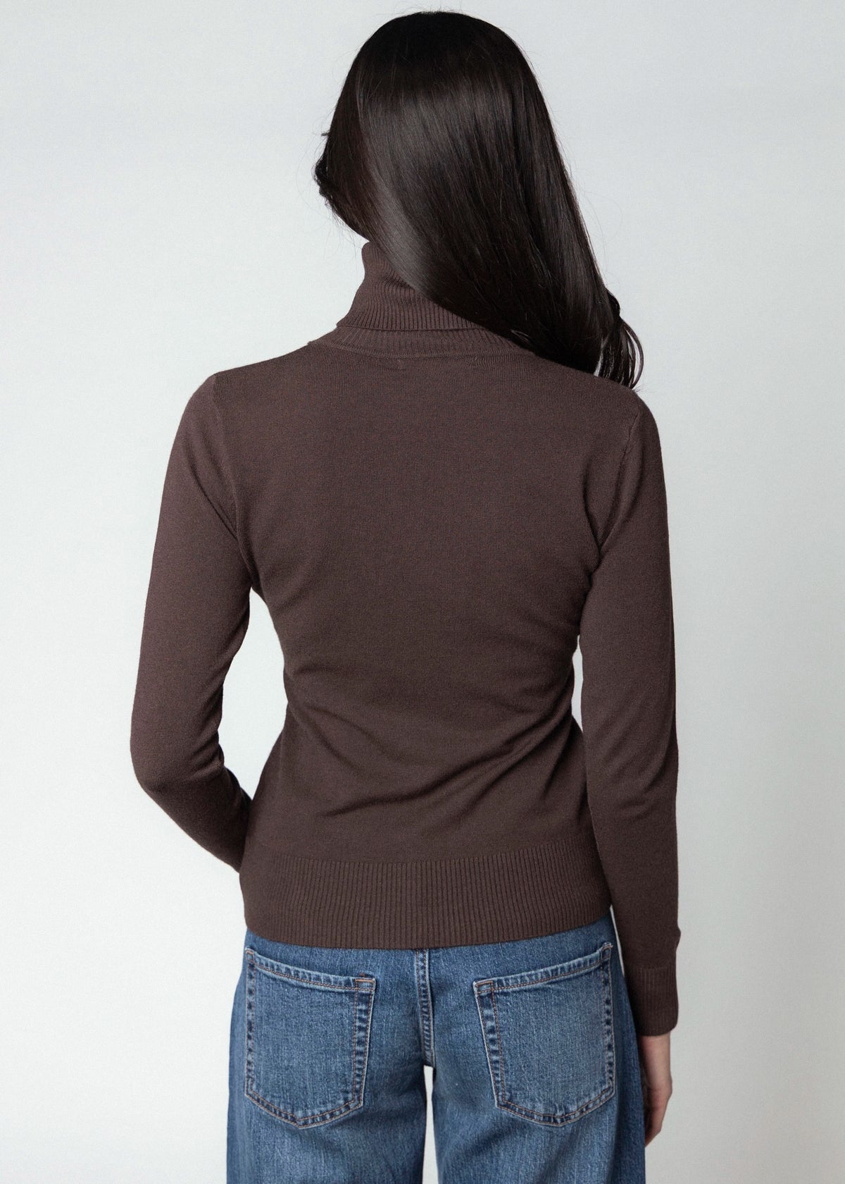 swatch_Chocolate deluc silene turtleneck sweater