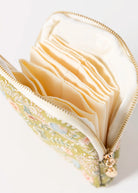 swatch_Green floral embroidered travel jewelry case