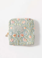 swatch_Light Blue floral embroidered travel jewelry case