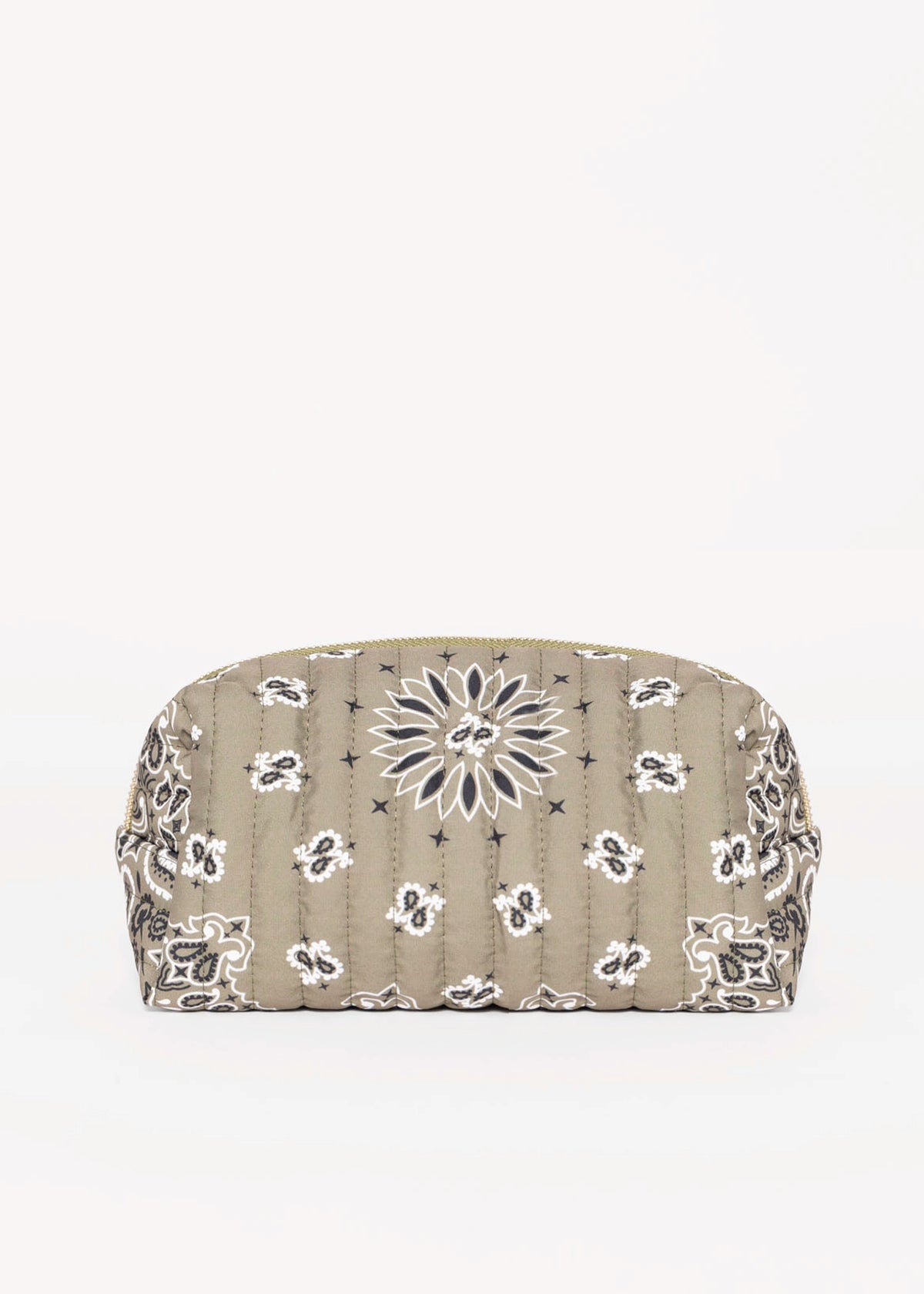 swatch_Olive bandana print cosmetic bag