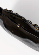 swatch_Black Leather roma leather shoulder bag