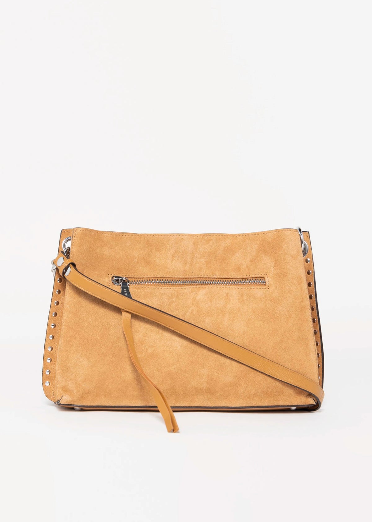 swatch_Latte Suede roma leather shoulder bag
