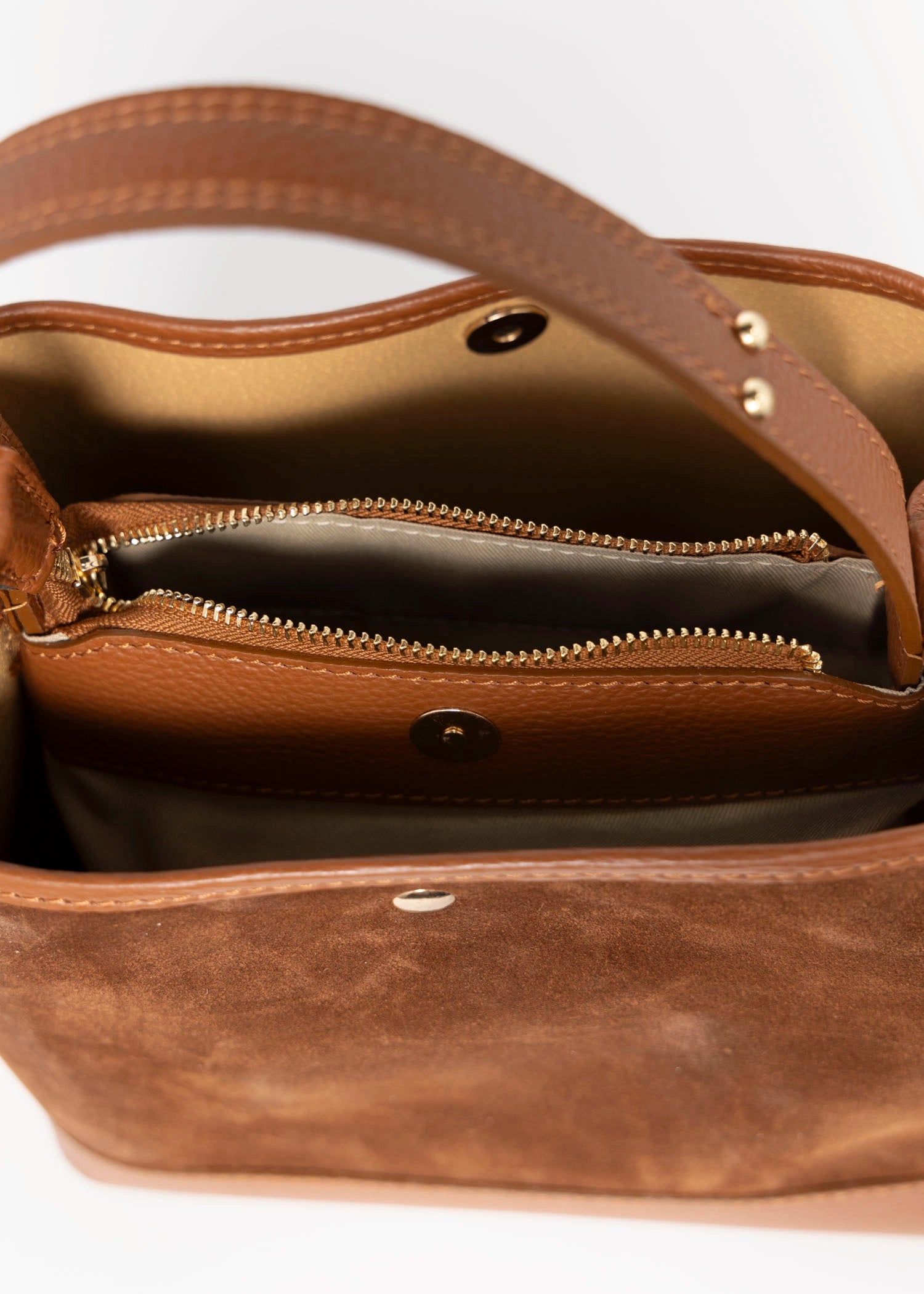 swatch-Ola italian suede bucket bag