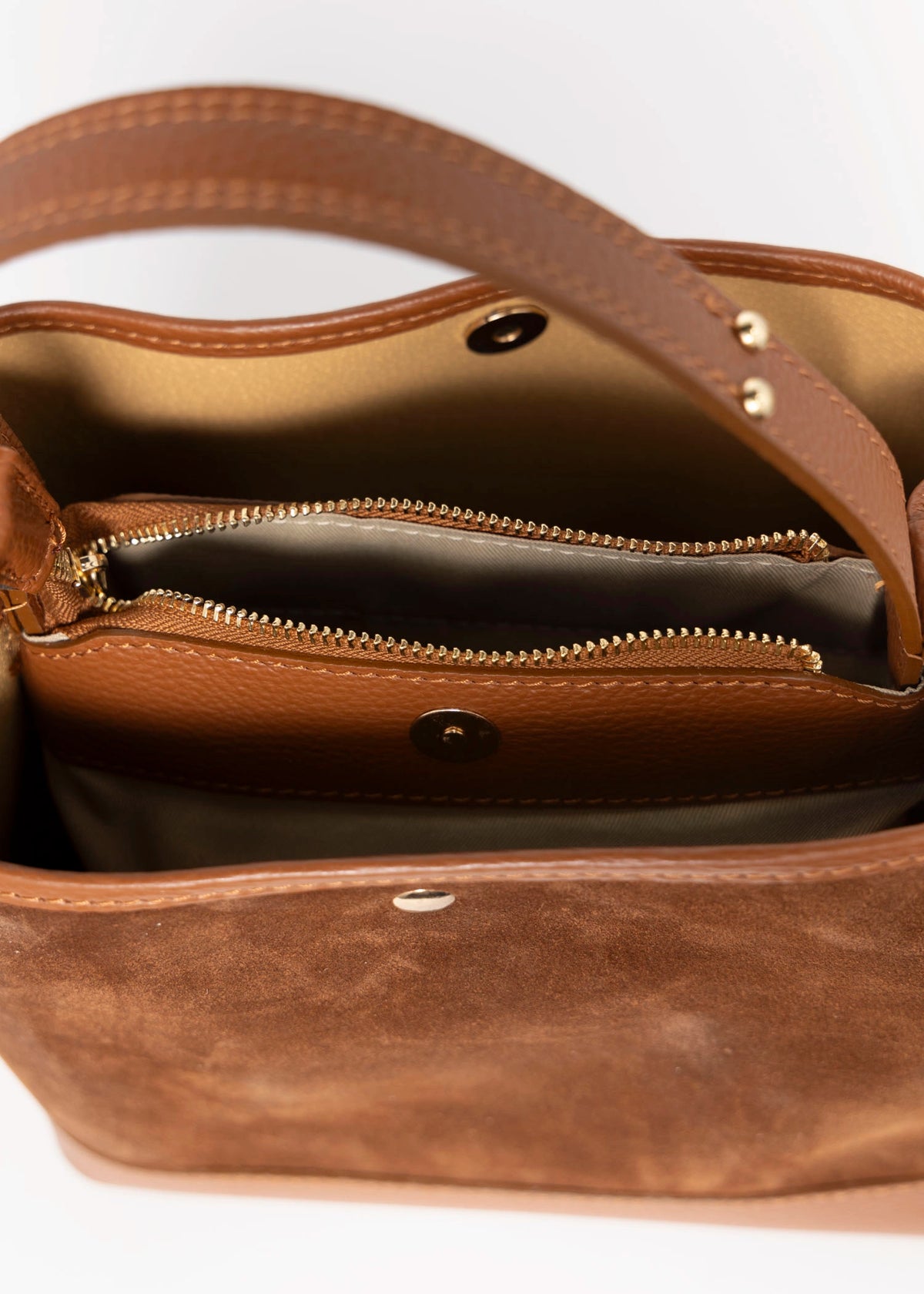 swatch-Ola italian suede bucket bag