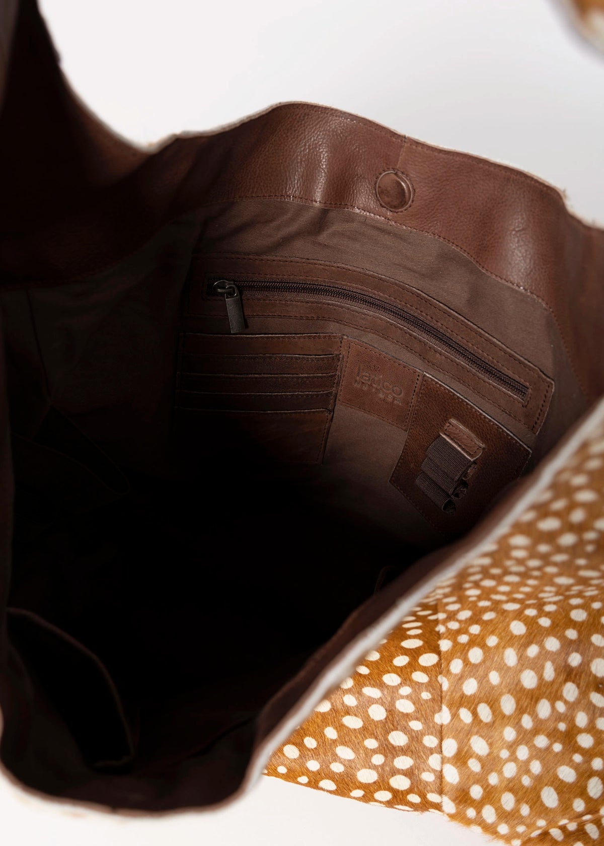 swatch_Brown latico lindsey haircalf tote bag