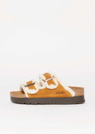 swatch_Brown Suede papillio by birkenstock arizona teddy platform sandal