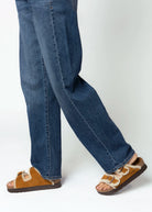 swatch_Brown Suede papillio by birkenstock arizona teddy platform sandal