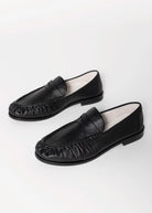 swatch_Black Leather oncept dover penny loafer