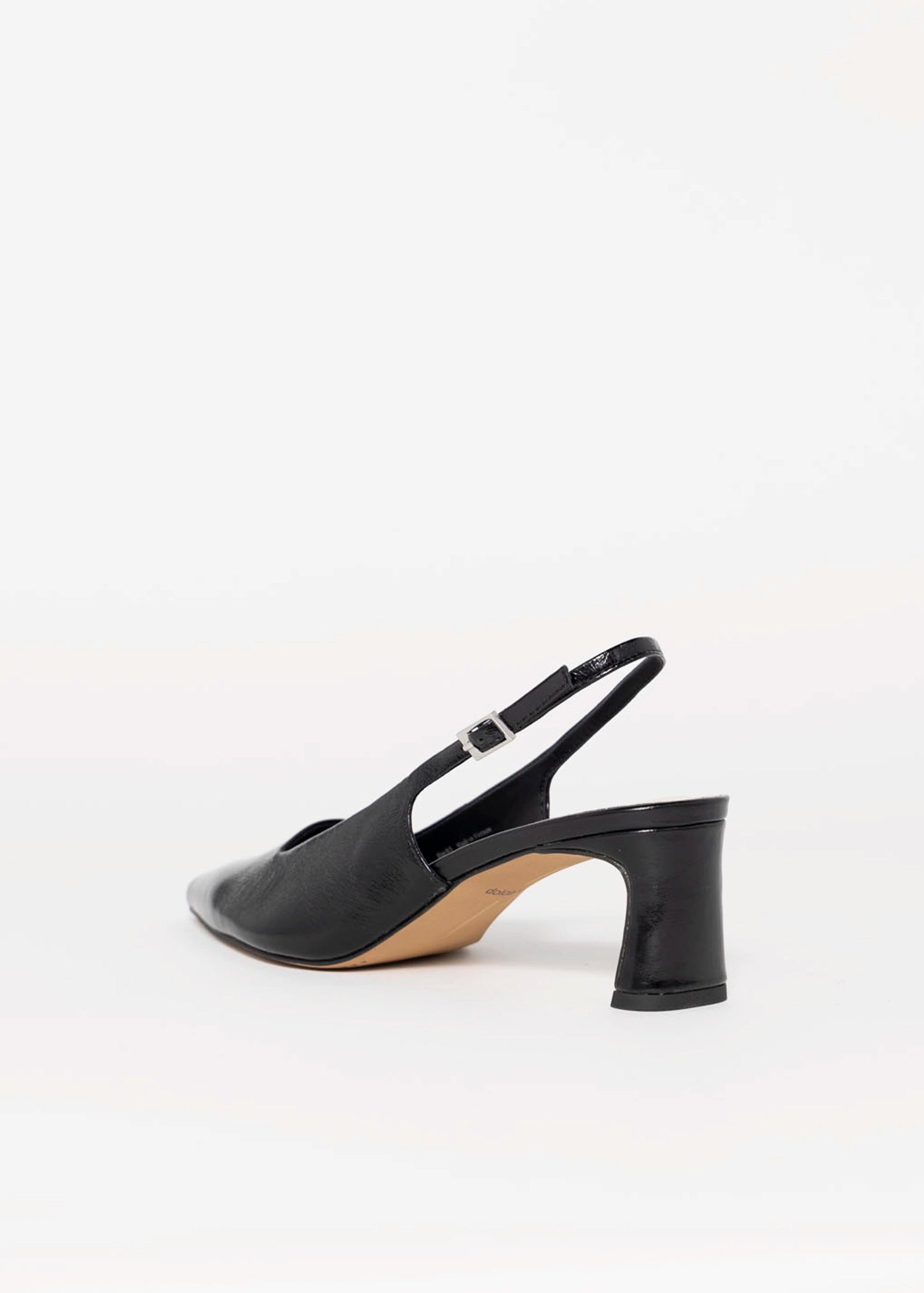 swatch_Black Leather dolce vita koko slingback pump