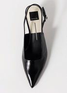 swatch_Black Leather dolce vita koko slingback pump