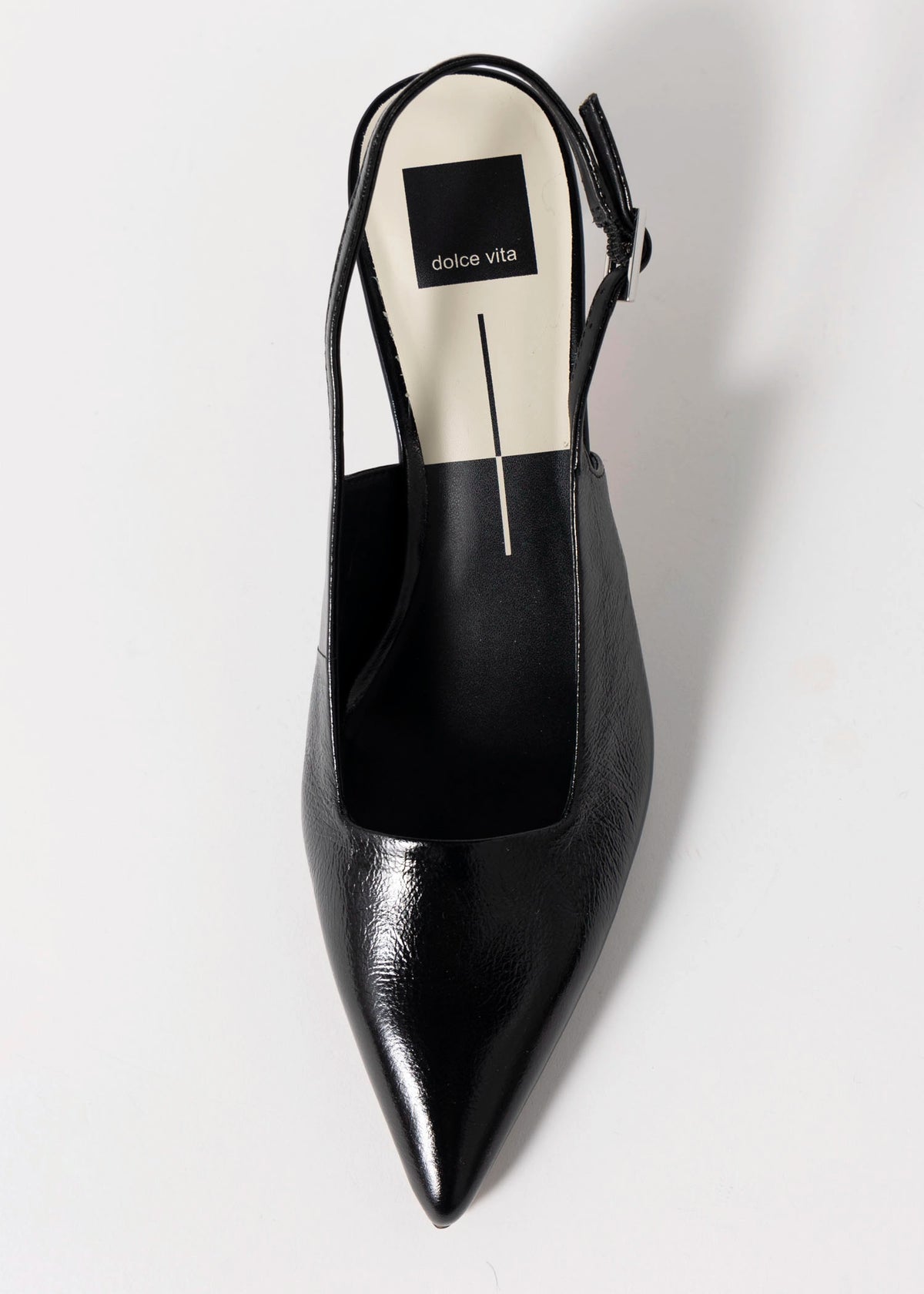 swatch_Black Leather dolce vita koko slingback pump