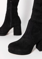swatch_Black silent d georgia stretch platform boot