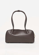 swatch_Chocolate leather shoulder bag