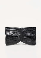 swatch_Black ruched evening clutch