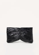 swatch_Black ruched evening clutch
