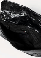 swatch_Black ruched evening clutch