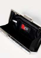 swatch_Silver metallic evening clutch