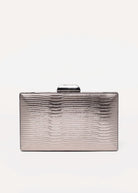swatch_Pewter metallic evening clutch