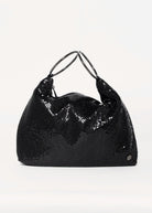 swatch_Black shar mesh evening bag