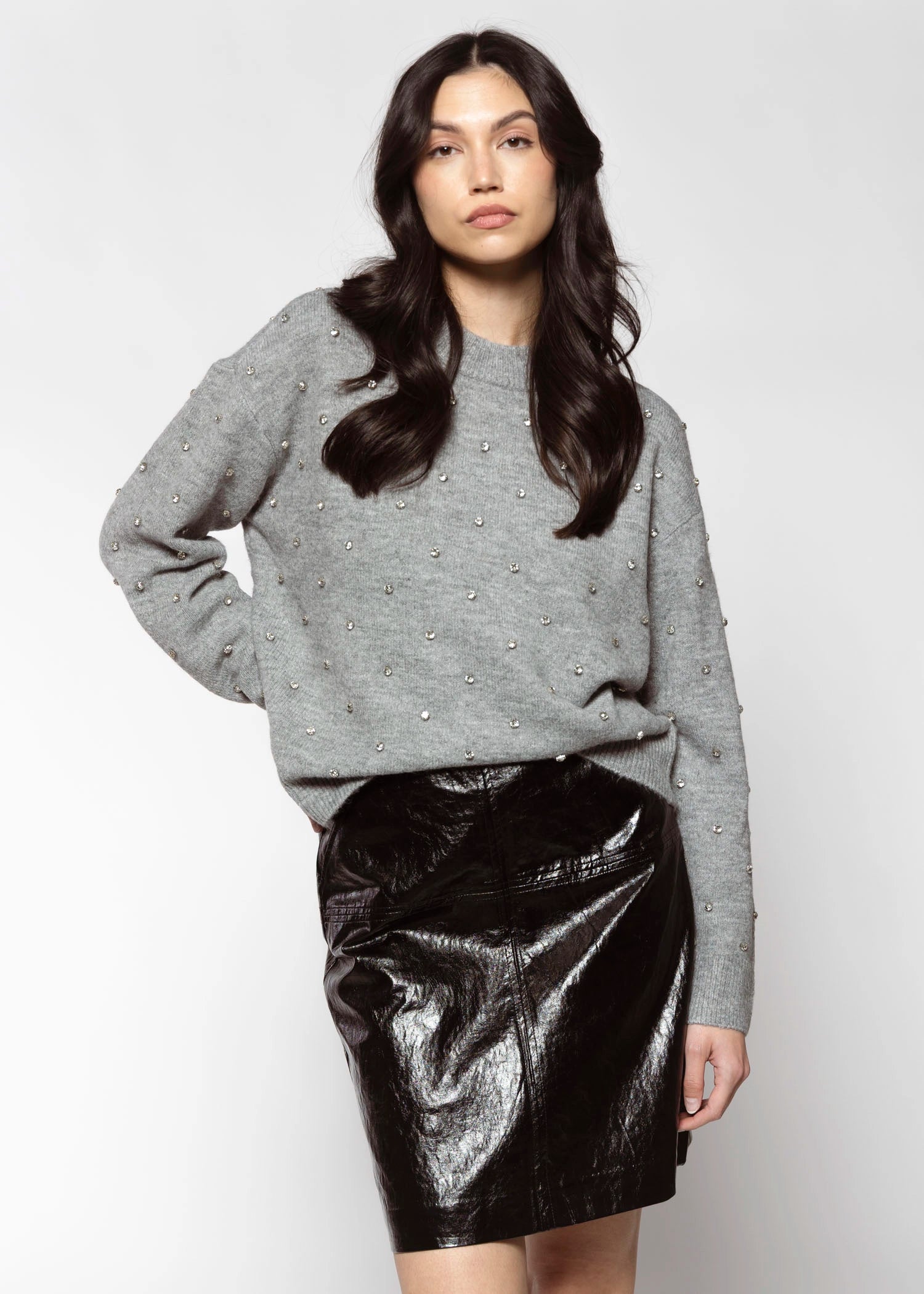 swatch_Black broadway mini skirt