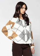 swatch_White Multi argyle cardigan sweaters