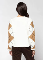 swatch_White Multi argyle cardigan sweaters