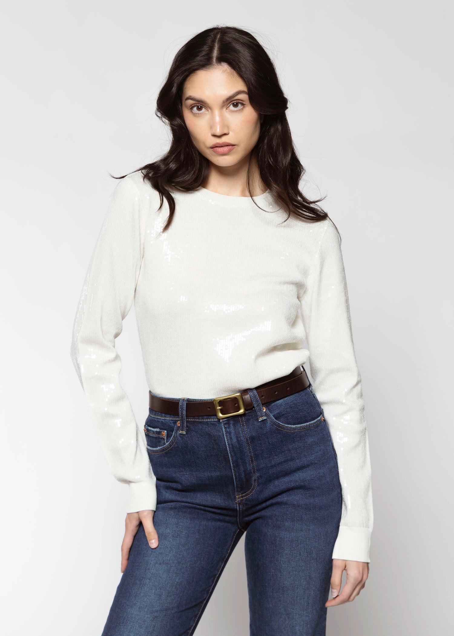 swatch_Chalk long sleeve sparkle top