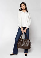 swatch_Chocolate reese tote handbags