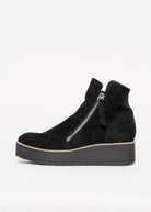 swatch_Black Suede nene platform boot