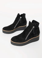 swatch_Black Suede nene platform boot