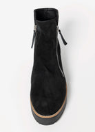 swatch_Black Suede nene platform boot