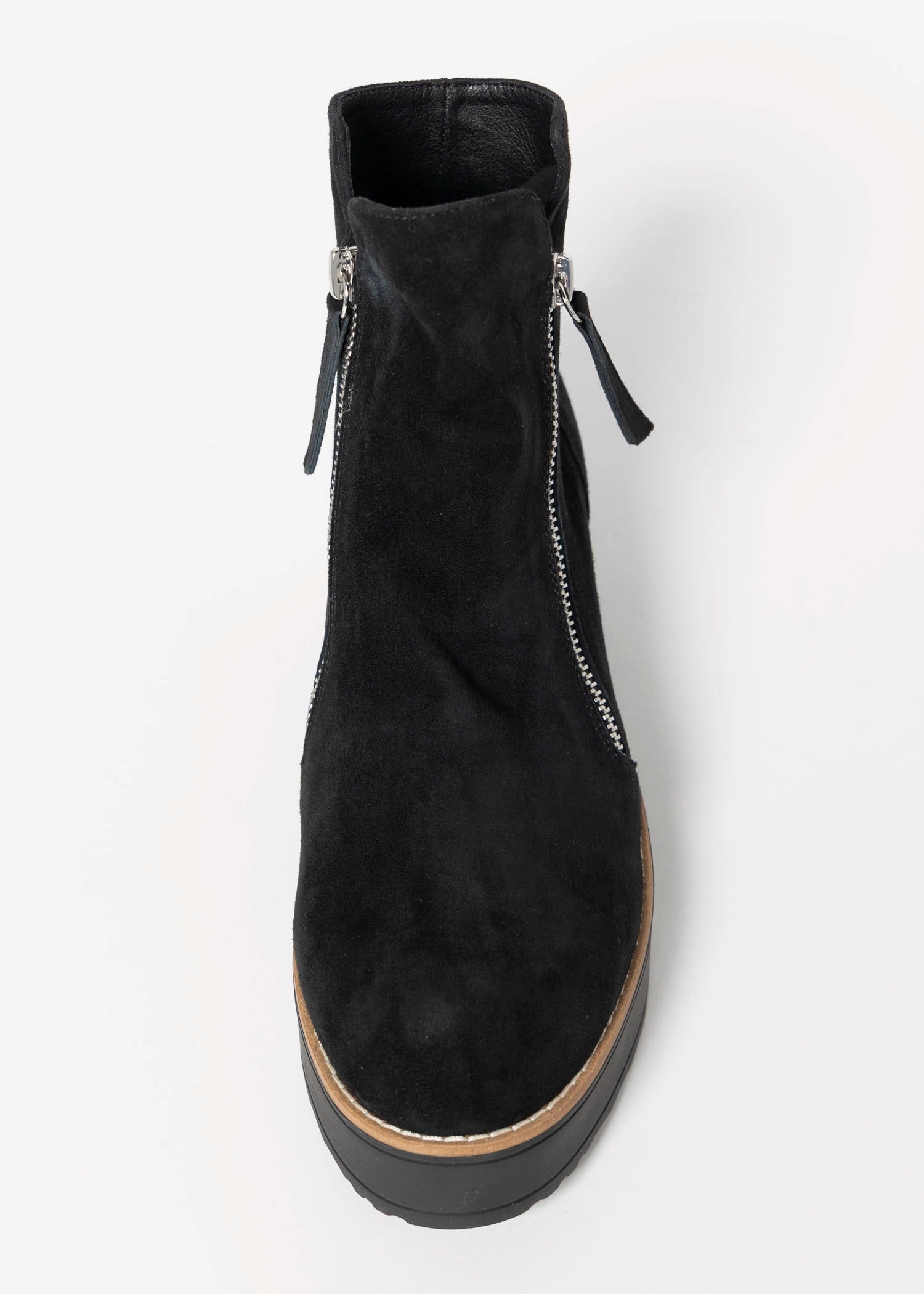 swatch_Black Suede nene platform boot