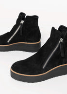 swatch_Black Suede nene platform boot