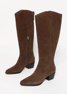 swatch_Dark Brown Suede virona water resistant boot