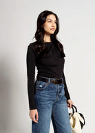 swatch_black rosalind long sleeve top apparel