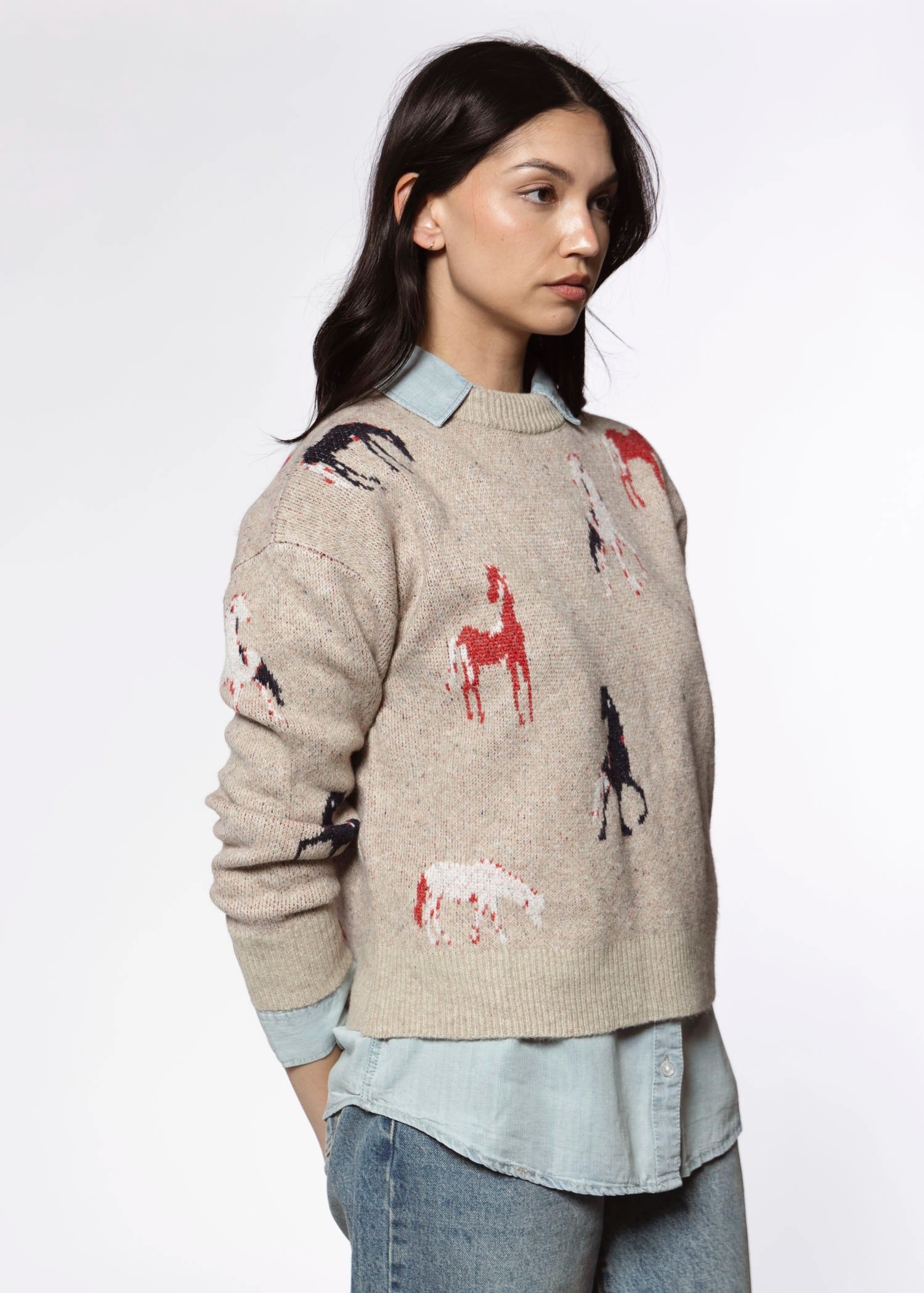 swatch_Cream pony sweater