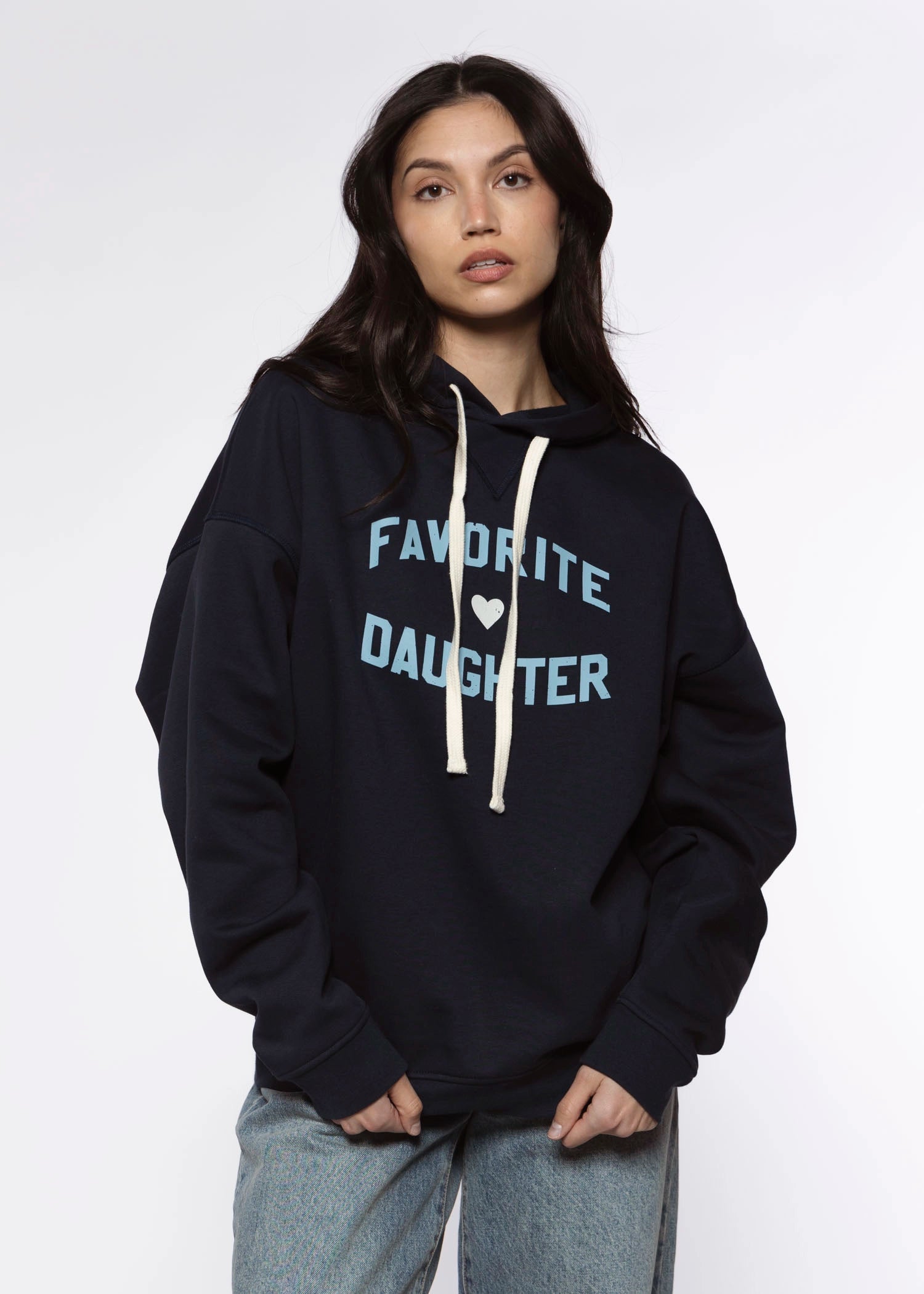 swatch_Navy/Light Blue favorite daughter hoodie sweatshirts