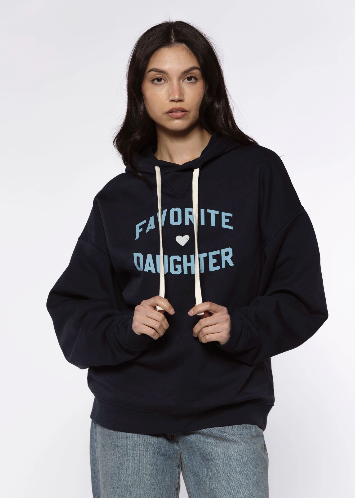 swatch_Navy/Light Blue favorite daughter hoodie sweatshirts