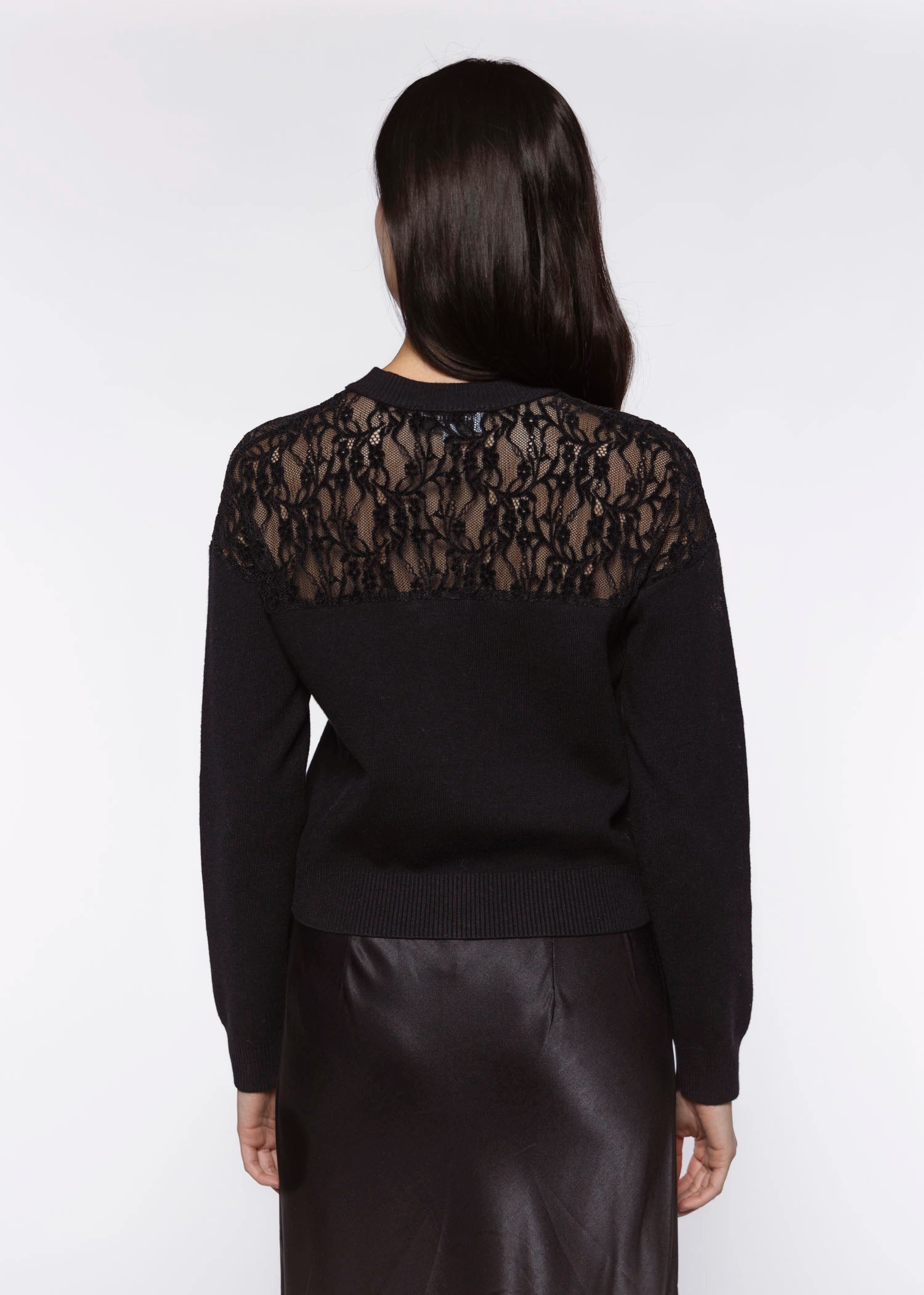swatch_Black stella lace cardigan sweaters