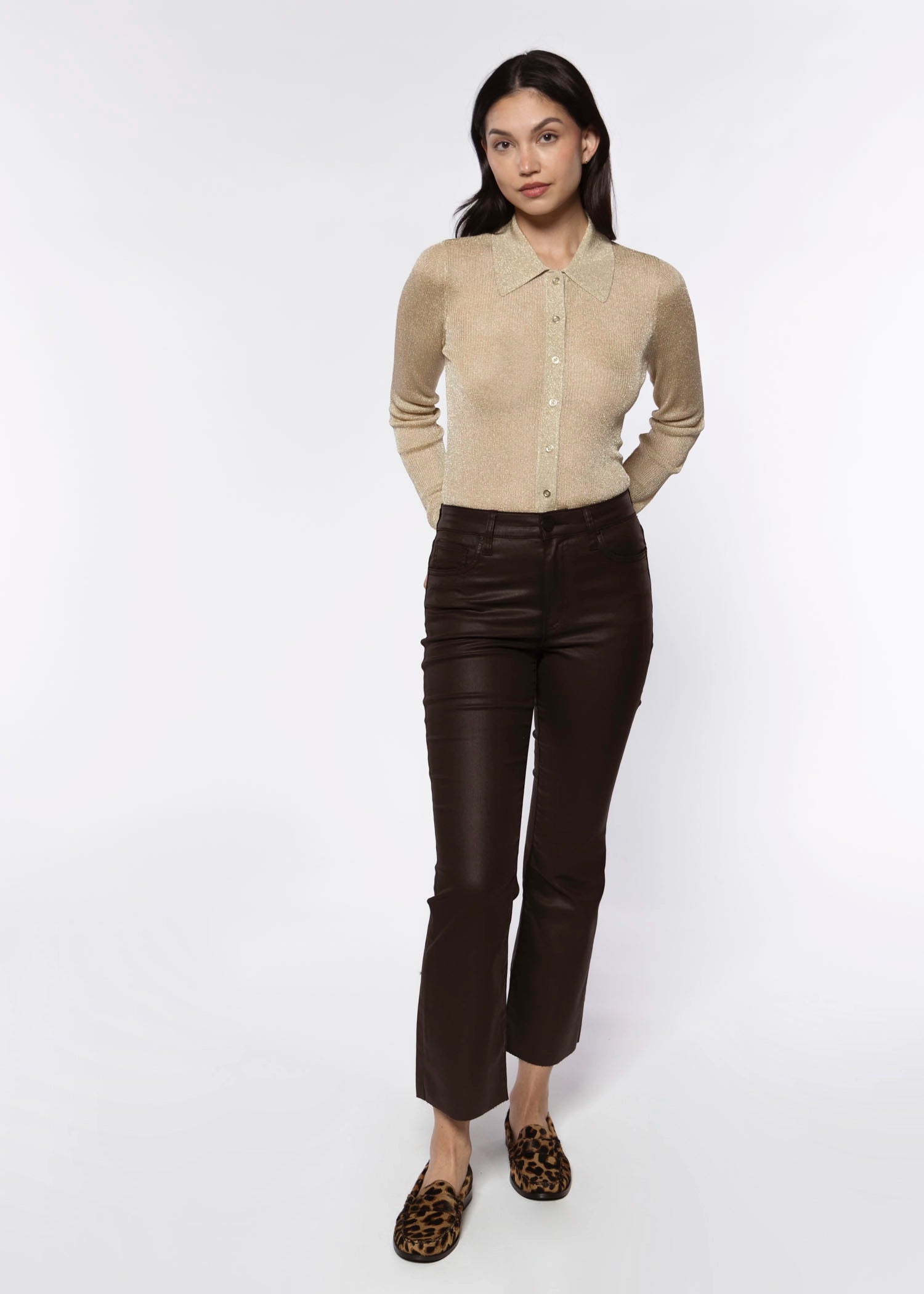 swatch_Champagne colette lurex shirt