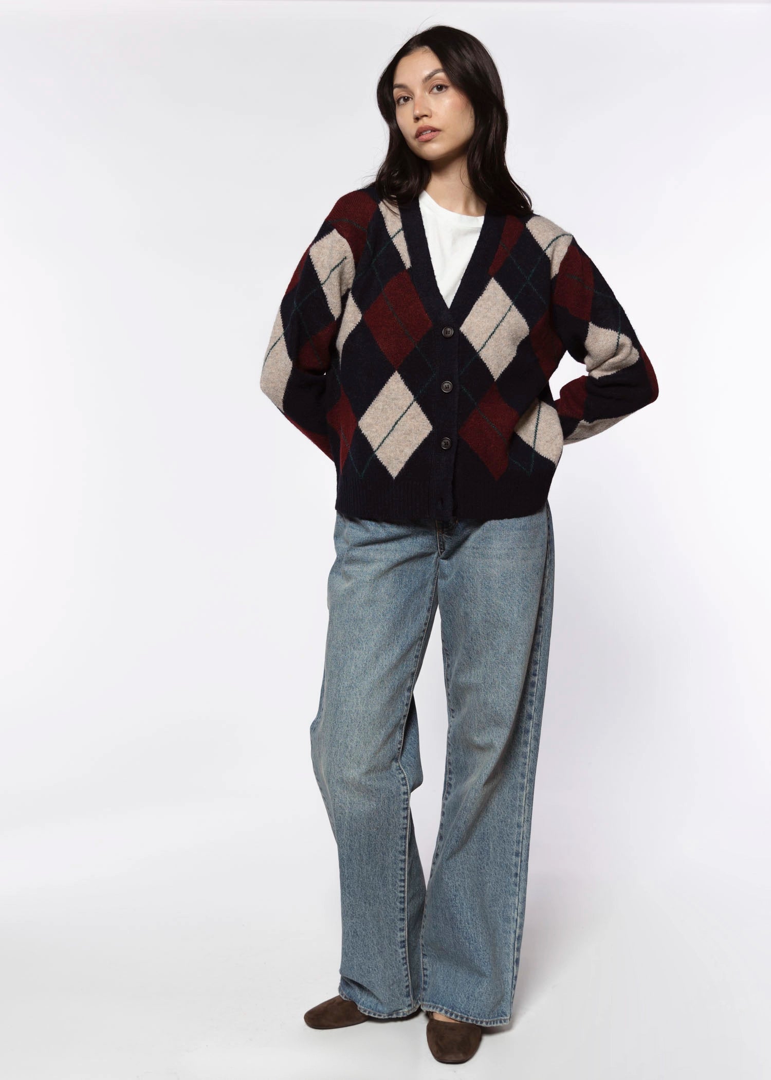 swatch_Navy Combo argyle cardigan sweaters