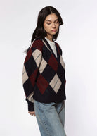 swatch_Navy Combo argyle cardigan sweaters