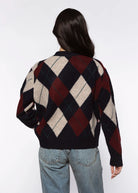 swatch_Navy Combo argyle cardigan sweaters