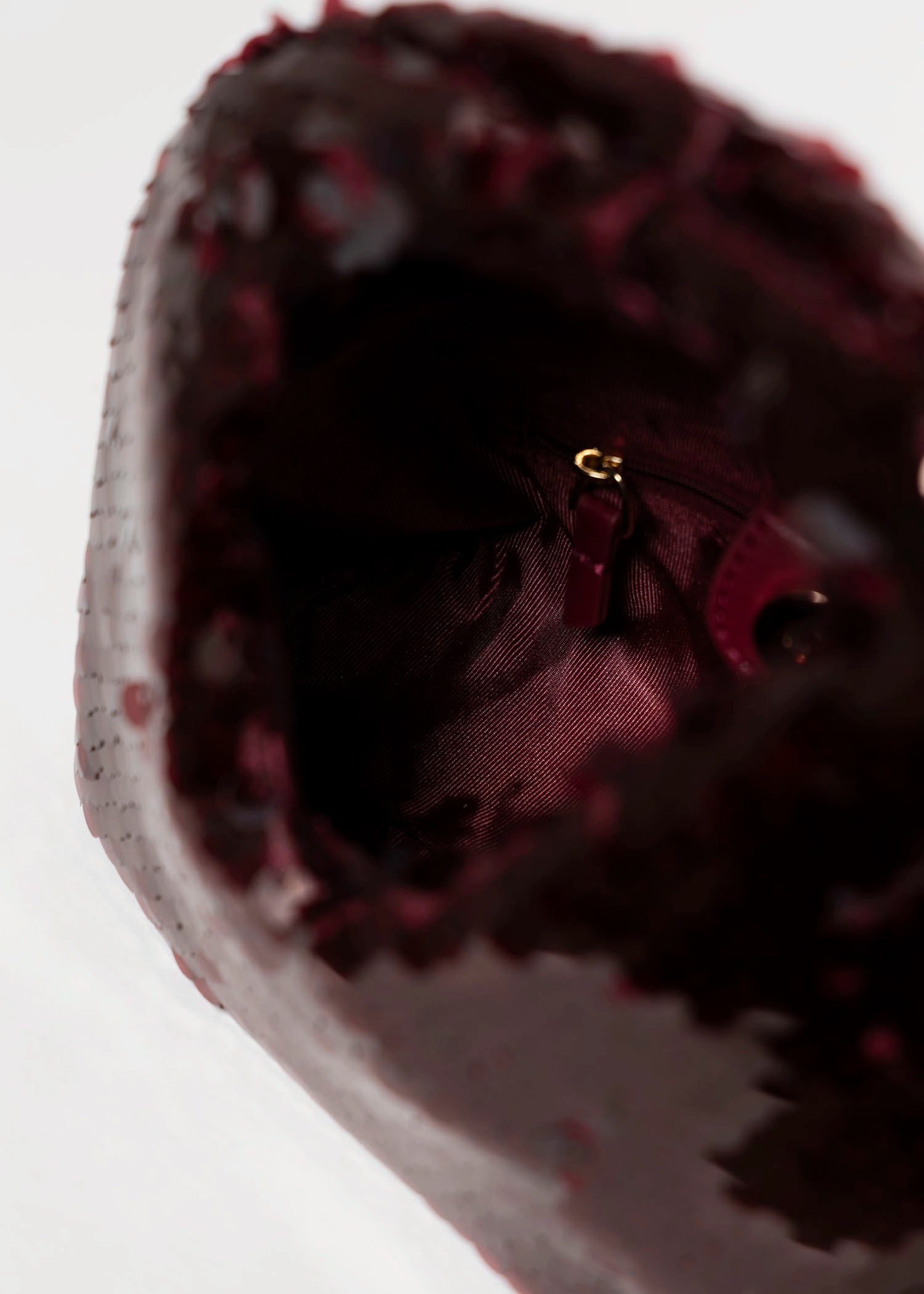 swatch_Burgundy dahlia sequin evening bag