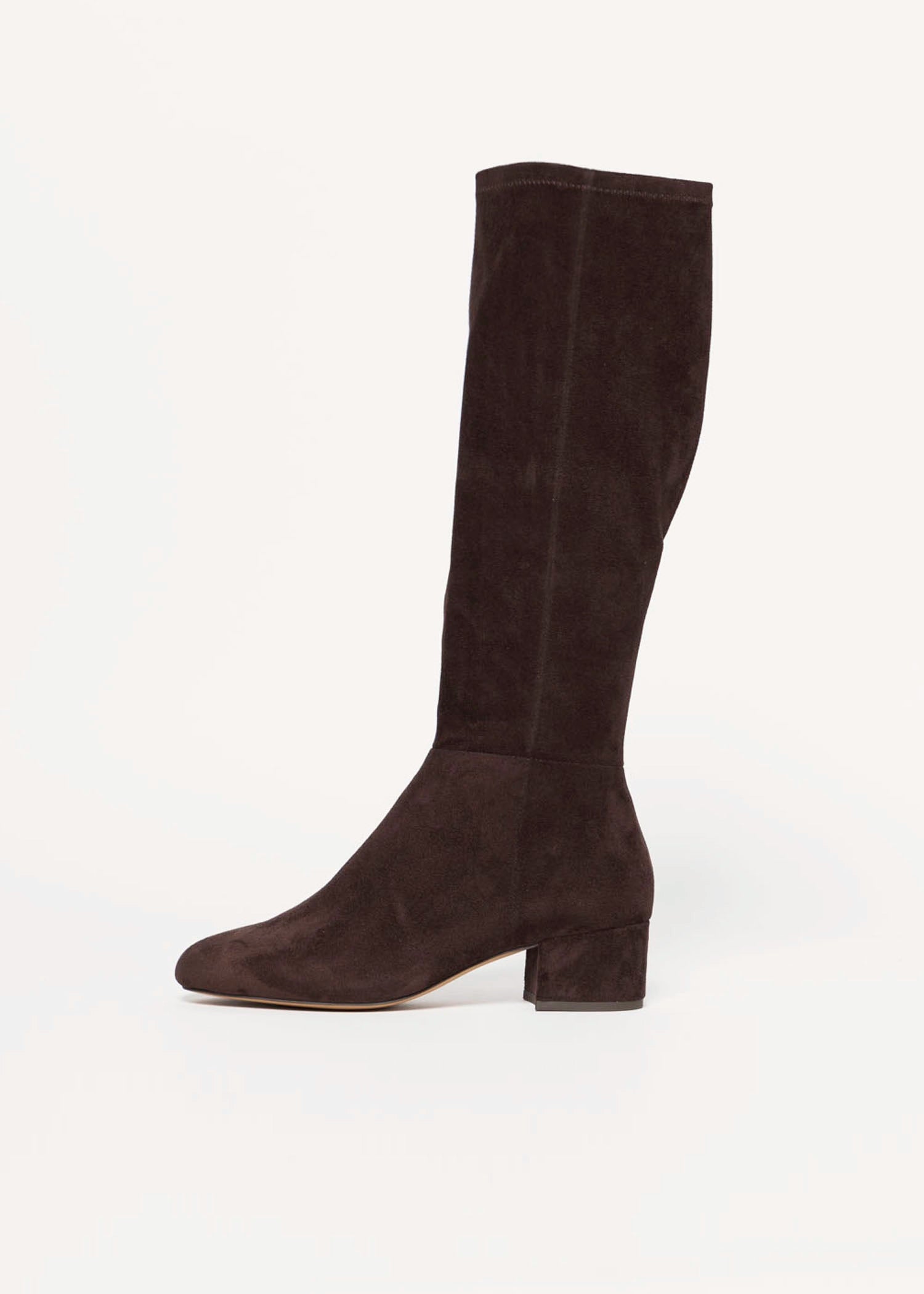 swatch_Chocolate Stretch gold stretch knee high boots