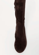 swatch_Chocolate Stretch gold stretch knee high boots