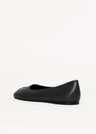 swatch_Black Leather tabi flat
