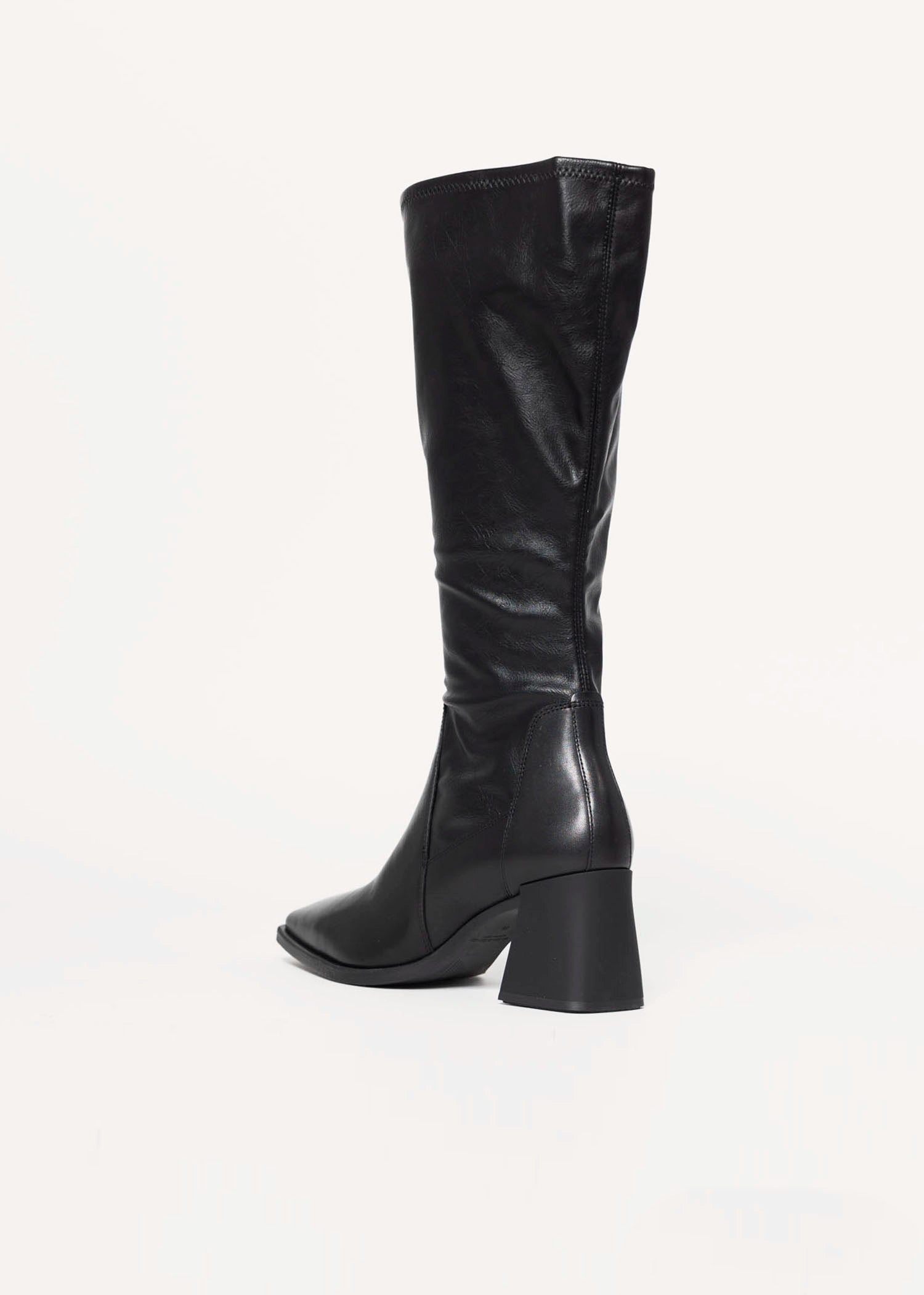 swatch_Black Leather hedda knee high boots