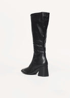 swatch_Black Leather hedda knee high boots